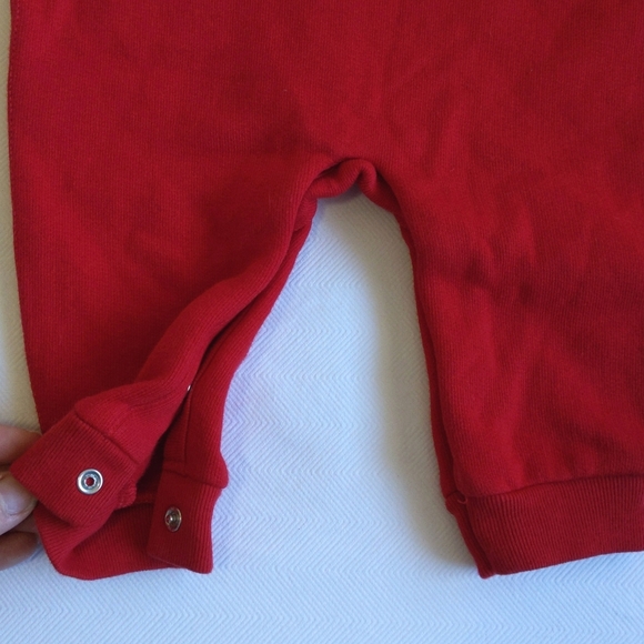 ralph lauren polo color block fleece hoodie jumpsuit 6 months baby boy - Picture 7 of 8